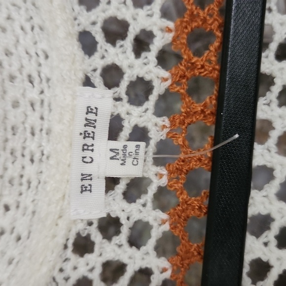 Crotchet Long line Cover Up Duster Photo's Medium Beach Cruise Vacation - Picture 3 of 11